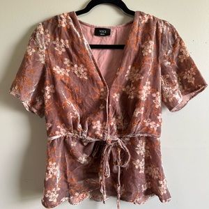 Vici Tie Front Blouse